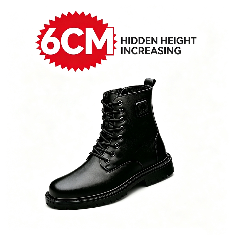 Men'S Shoes With Height Increase - Erkekler için 6cm Gizli Yükseklik Artıran
