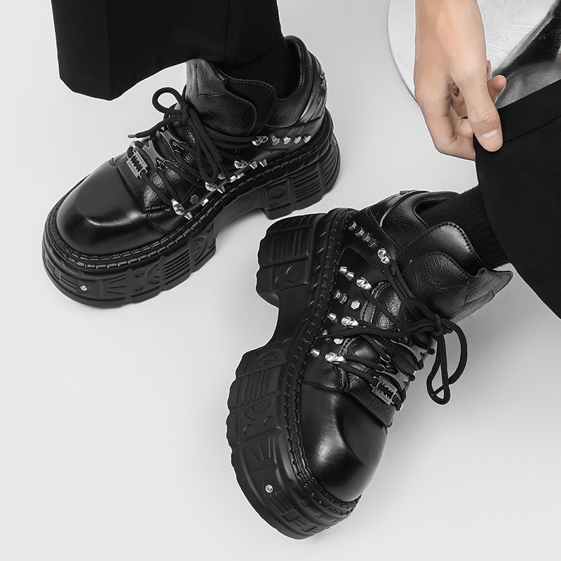 Yeni Gotik Punk erkek Platform - Men'S Shoes With Height Increase incelemesi ve fiyatı