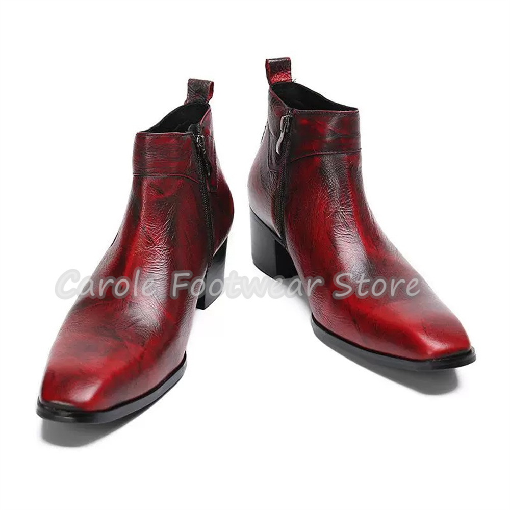 Vintage Kare Burunlu Hakiki De - Men'S Shoes With Height Increase incelemesi ve fiyatı