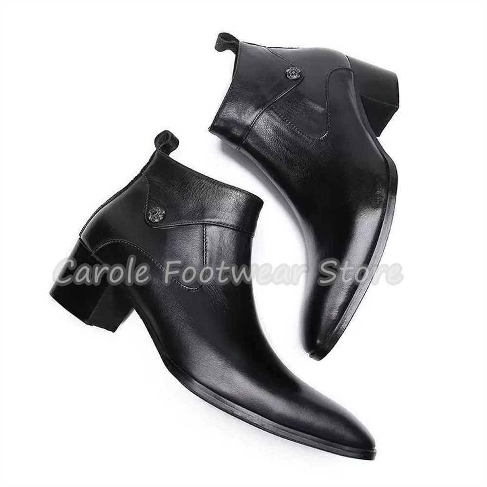Vintage Kare Burunlu Hakiki De - Men'S Shoes With Height Increase incelemesi ve fiyatı